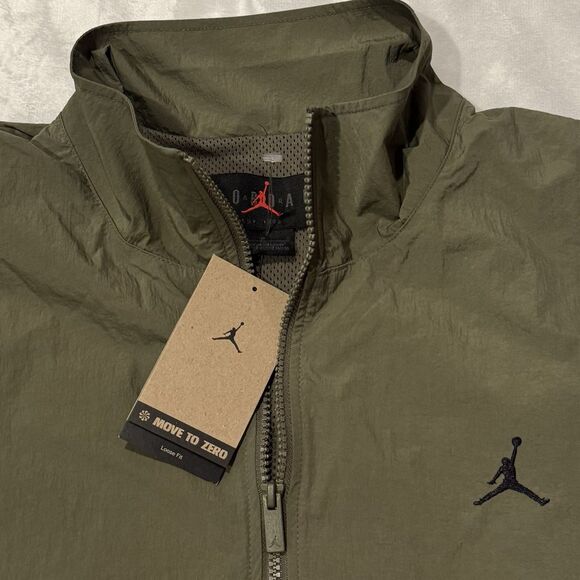 Air Jordan Undefeated Olive Green Windbreaker Jacket - Picture 10 of 12